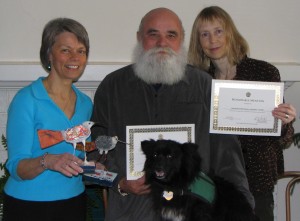 L to R: Linda, Clyde, Willie & Debra with MY HERO awards 2007